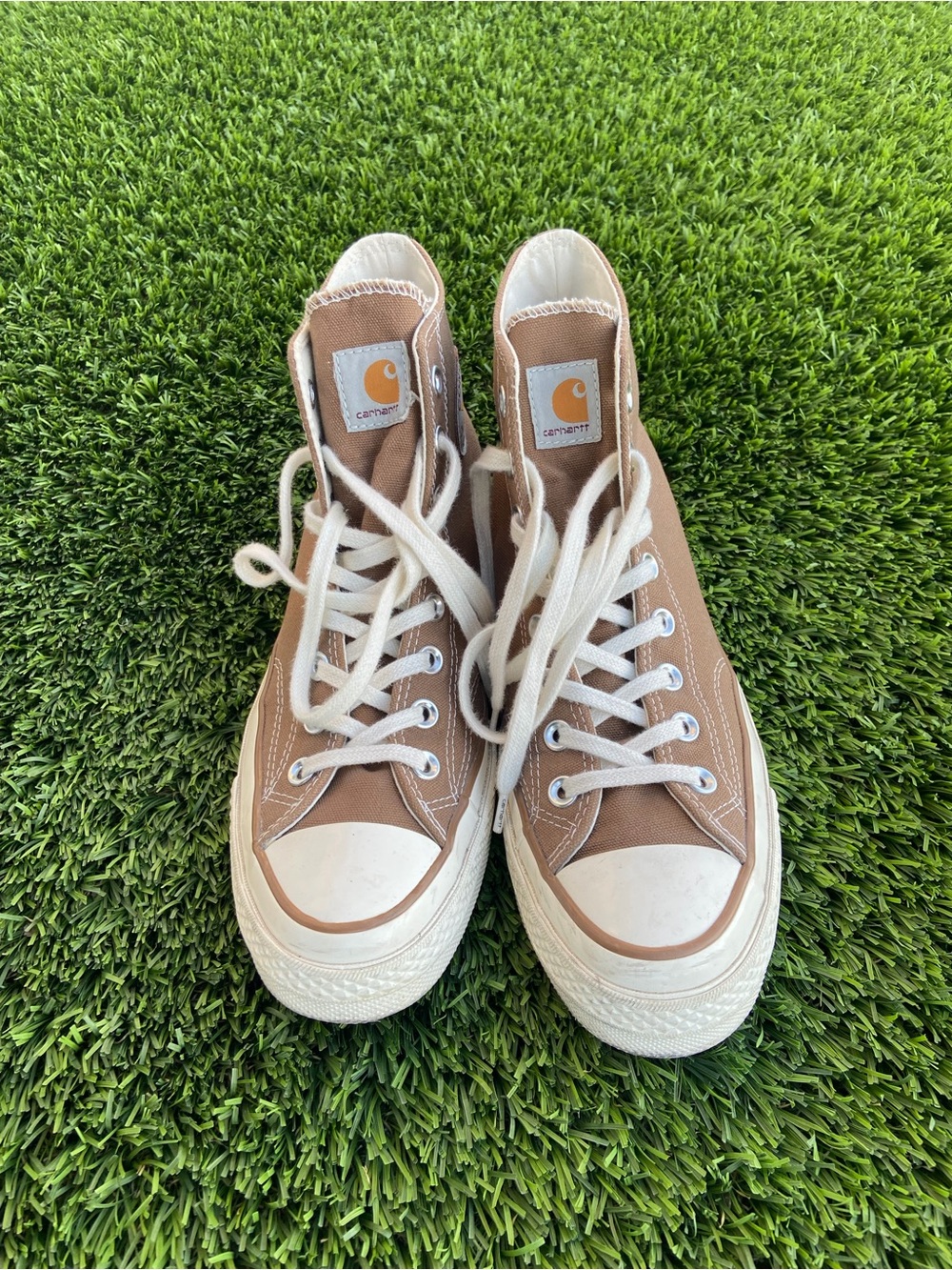 Carhartt High Top Canvas Sneakers in Hamilton Brown